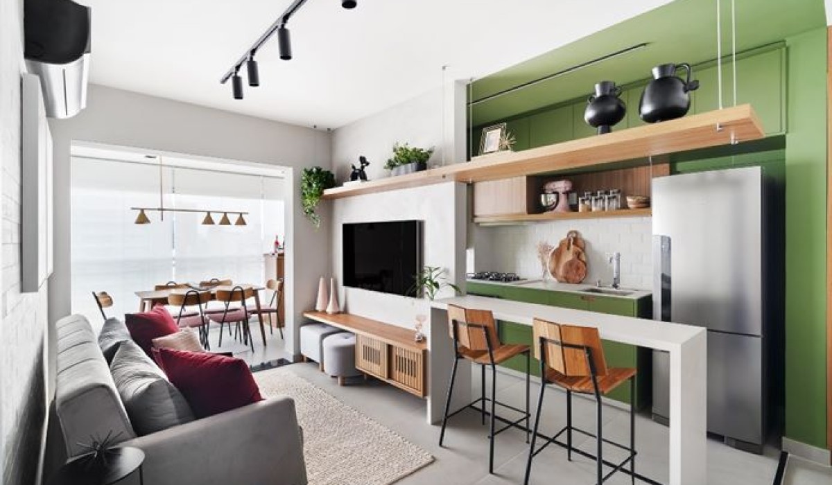 Apartamento compacto reflete personalidade e estilo