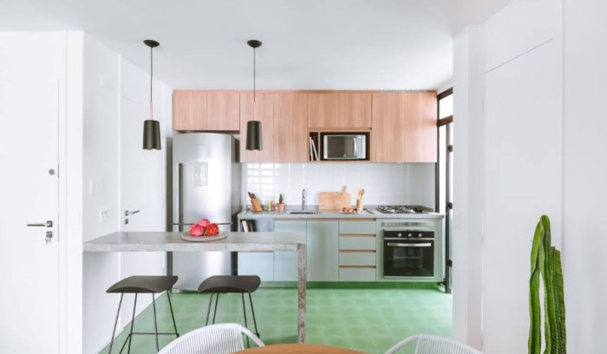 Reforma de apartamento de 75m² destaca integração de ambientes e estilo industrial