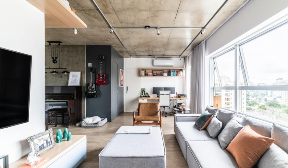 Apartamento de 72m² ganha nova roupagem sem precisar de grande reforma