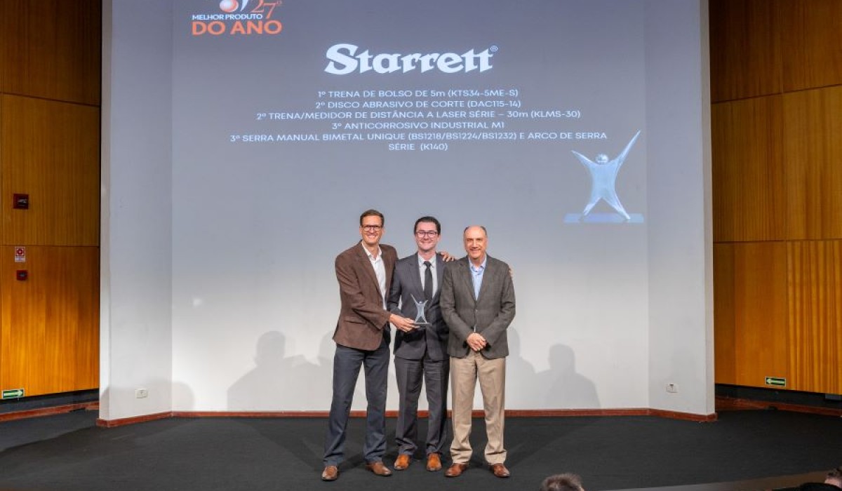 Trena de bolso Starrett recebe o prêmio de melhor produto do ano