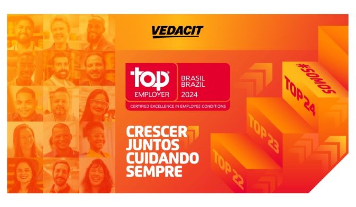 Vedacit recebe a certificação de Top Employer