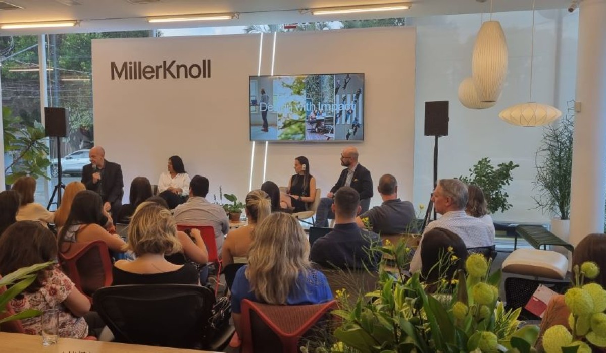MillerKnoll discute o futuro do trabalho na mesa redonda "Design com Impacto"