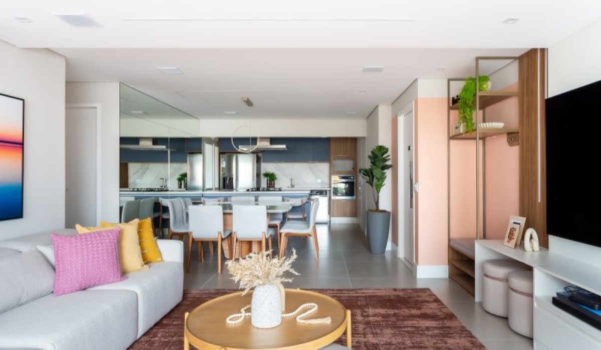 Apartamento dos Sonhos em Perdizes ganha vida com cores que seguem o pôr do sol
