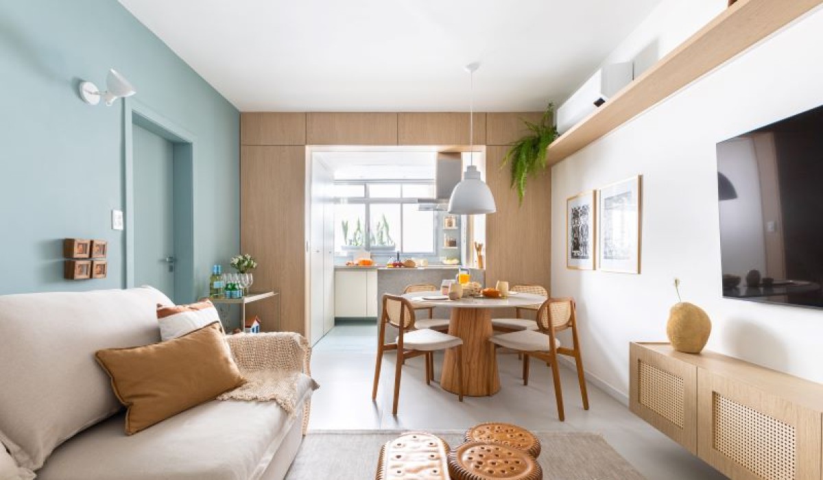 AP Aratans: Bima Arquitetura afetiva transforma apartamento antigo no primeiro lar do casal