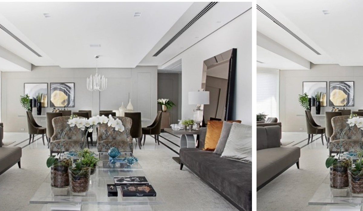 Mesma planta, dois projetos bastante distintos e a força transformadora da arquitetura de interiores