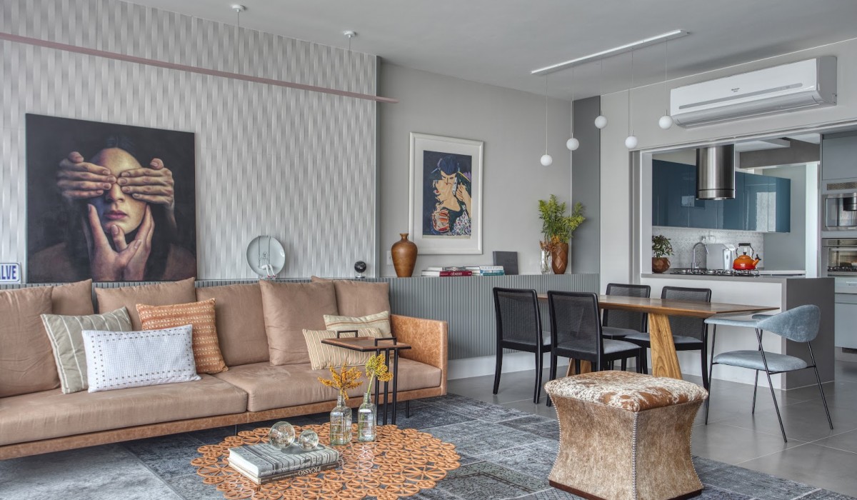 Décor delicado e feminino em apê de mãe e filha