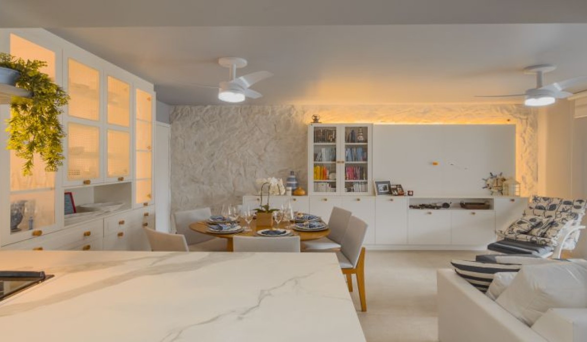 Em 100 dias: apartamento de férias ganha novos ares para receber bem
