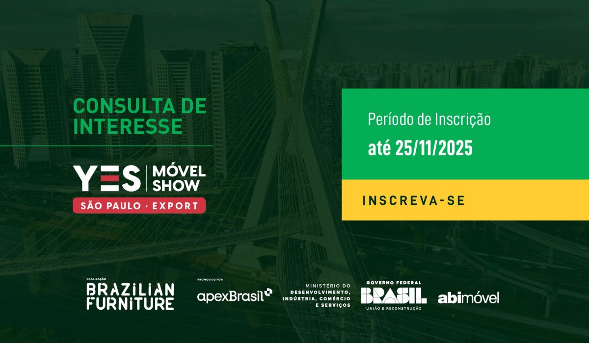 Projeto Comprador YES Móvel Show São Paulo 2026: inscrições abertas até 25 de novembro