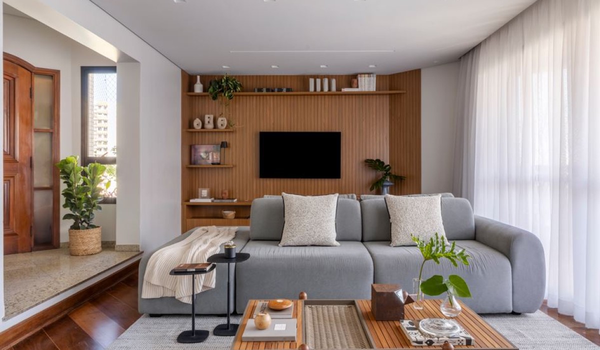 Reforma transforma apartamento alugado em lar moderno