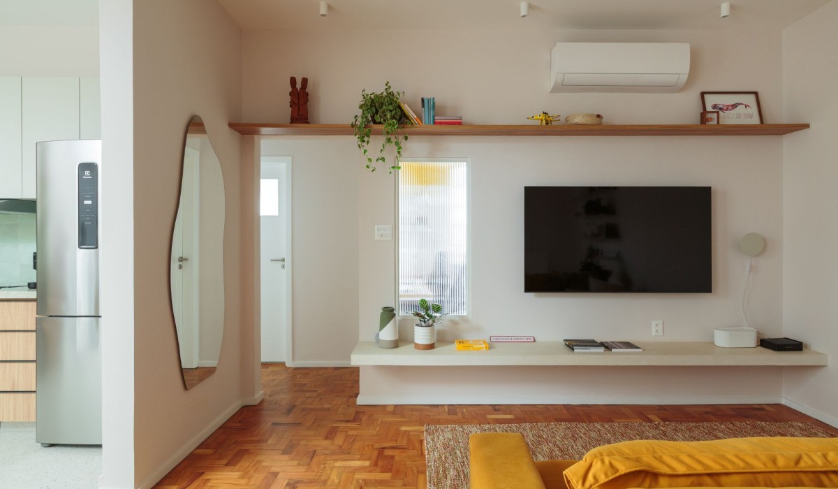 Apartamento DD: reforma inteligente e atmosfera acolhedora em Pinheiros