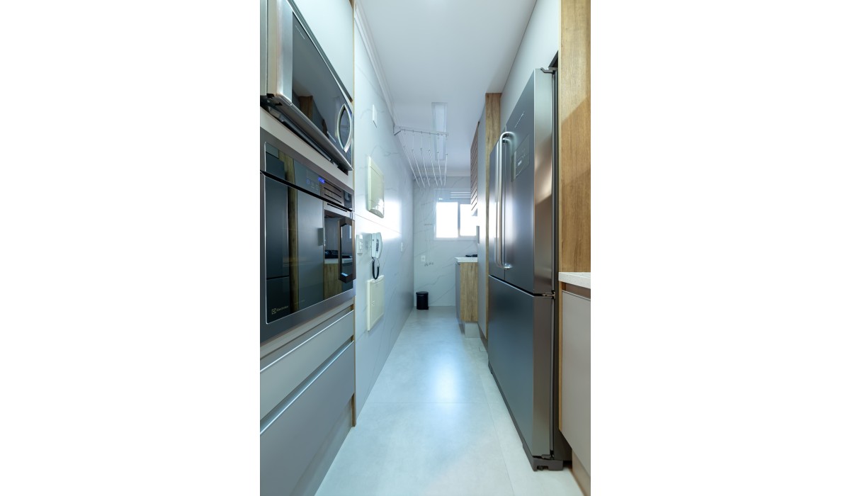 integração, sofisticação e funcionalidade marcam apartamento de 120m² com atmosfera contemporânea