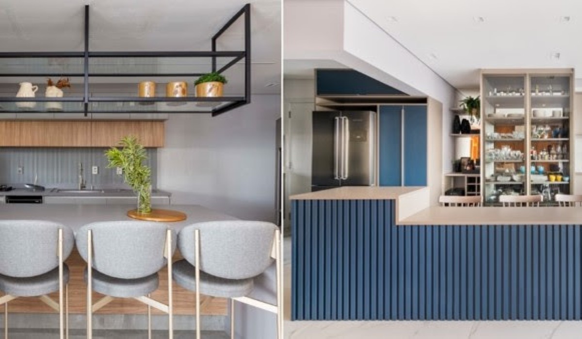 Bancada península ou ilha: qual a melhor configuração para a cozinha?